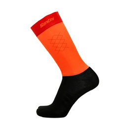 SANTINI Cyclingclassic socks - REDUX - black/orange