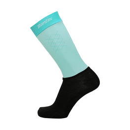 SANTINI Cyclingclassic socks - REDUX - light blue/black