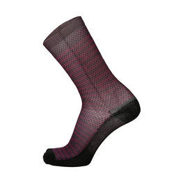 SANTINI Cyclingclassic socks - SOFFIO - black/bordeaux