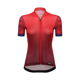 SANTINI Cycling short sleeve jersey - VOLO LADY - red