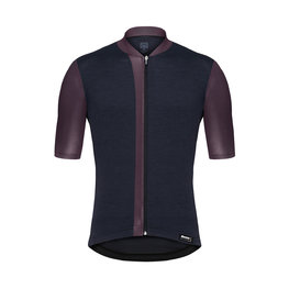 SANTINI Cycling short sleeve jersey - ORIGINE - black/bordeaux