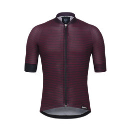 SANTINI Cycling short sleeve jersey - SOFFIO  - bordeaux