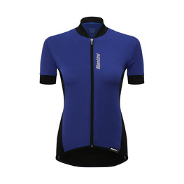 SANTINI Cycling short sleeve jersey - BRIO LADY  - blue/black