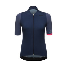 SANTINI Cycling short sleeve jersey - GENIO LADY  - blue