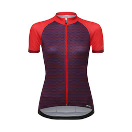 SANTINI Cycling short sleeve jersey - RITMO LADY - red