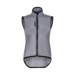 SANTINI Cycling gilet - SCUDO LADY - grey