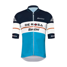 SANTINI Cycling short sleeve jersey - DE ROSA 2020 - white/blue