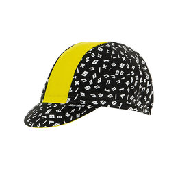 SANTINI Cycling hat - GIADA HIP - black/yellow