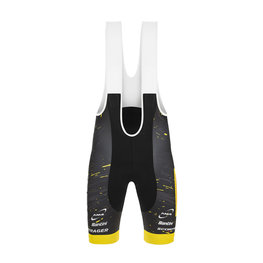 SANTINI Cycling bib shorts - TREK PIRELLI 2020 - yellow/black