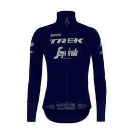 SANTINI Cycling rain jacket - TREK SEGAFREDO 2020 - blue