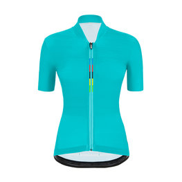 SANTINI Cycling short sleeve jersey - UCI RAINBOW LADY - light blue