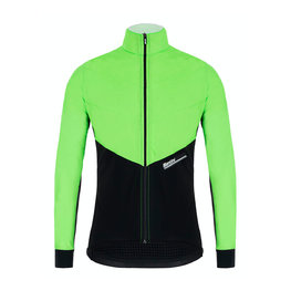 SANTINI Cycling windproof jacket - REDUX VIGOR - green/black