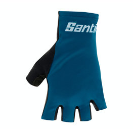 SANTINI Cycling fingerless gloves - ISTINTO - blue