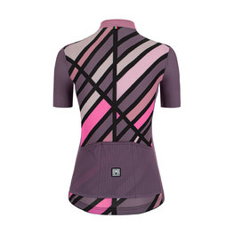 SANTINI Cycling short sleeve jersey - SLEEK RAGGIO LADY - pink/purple