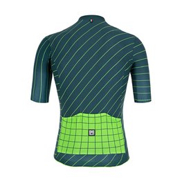 SANTINI Cycling short sleeve jersey - SLEEK DINAMO - green
