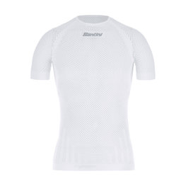 SANTINI Cycling short sleeve t-shirt - RETE - white
