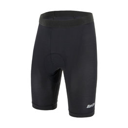 SANTINI Cycling boxer shorts - ADAMO - black