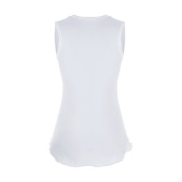 SANTINI Cycling sleeve less t-shirt - PIUMA LADY - white