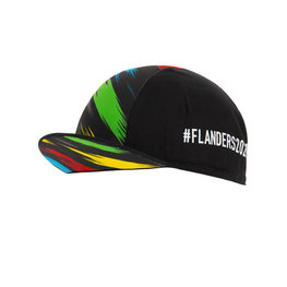 SANTINI Cycling hat - UCI WC FLANDERS 2021 - black/rainbow