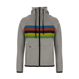SANTINI hoodie - UCI RAINBOW - grey