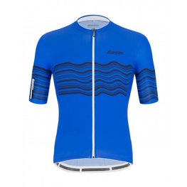 SANTINI Cycling short sleeve jersey - TONO PROFILO - blue