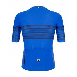 SANTINI Cycling short sleeve jersey - TONO PROFILO - blue