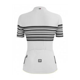 SANTINI Cycling short sleeve jersey - TONO PROFILO LADY - white/black
