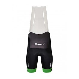 SANTINI Cycling bib shorts - TOUR DE FRANCE 2022 - black/green