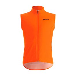 SANTINI Cycling gilet - NEBULA WINDPROOF - orange