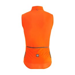 SANTINI Cycling gilet - NEBULA WINDPROOF - orange