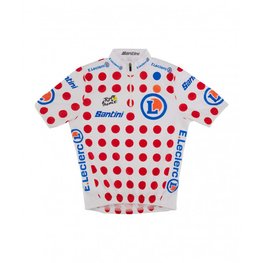 SANTINI Cycling short sleeve jersey - TOUR DE FRANCE - white/red