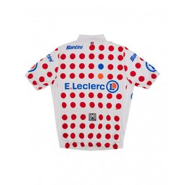 SANTINI Cycling short sleeve jersey - TOUR DE FRANCE - white/red