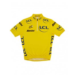 SANTINI Cycling short sleeve jersey - TOUR DE FRANCE 2023 - yellow
