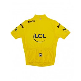 SANTINI Cycling short sleeve jersey - TOUR DE FRANCE 2023 - yellow