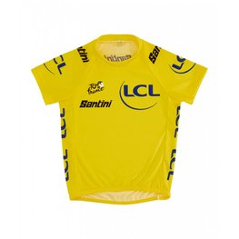 SANTINI Cycling short sleeve jersey - TOUR DE FRANCE 2024 - yellow