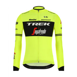SANTINI Cycling winter long sleeve jersey - TREK 2019 CLASSE WNT - black/yellow