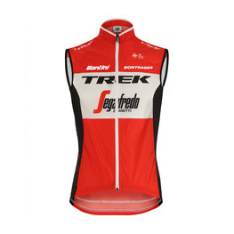 SANTINI Cycling gilet - TREK 2019 LIGHT WIND - black/white/red