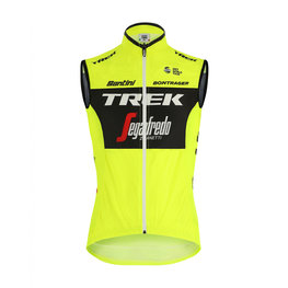 SANTINI Cycling gilet - TREK 2019 LIGHT WIND - yellow/black