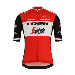 SANTINI Cycling short sleeve jersey - TREK 2019 BLEND - red/white/black