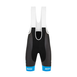 SANTINI Cycling bib shorts - TREK SEGAFREDO 2020 - blue/black