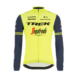SANTINI Cycling winter long sleeve jersey - TREK 2020 WINTER - yellow/black