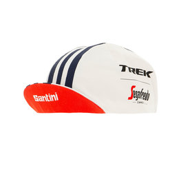 SANTINI Cycling hat - TREK SEGAFREDO 2020 - white/blue