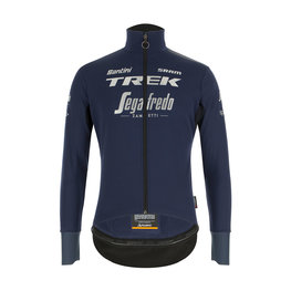 SANTINI Cycling thermal jacket - TREK SEGAFREDO 2020 - blue