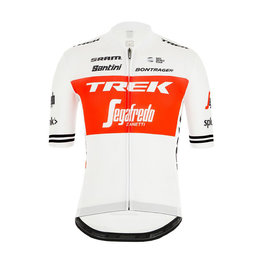 SANTINI Cycling short sleeve jersey - TREK 2019 SLEEK99 - white/red