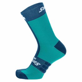 SANTINI Cyclingclassic socks - X IRONMAN DEA - blue