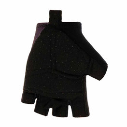 SANTINI Cycling fingerless gloves - X IRONMAN DEA - bordeaux/pink