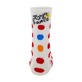 SANTINI Cyclingclassic socks - TOUR DE FRANCE 2024 - red/white