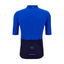 SANTINI Cycling short sleeve jersey - UCI RIGA - blue/black