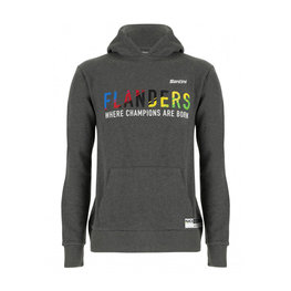 SANTINI hoodie - UCI FLANDERS CHAMP - grey