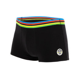 SANTINI Cycling boxer shorts - UCI RAINBOW - black